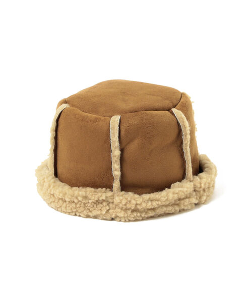 Ray BEAMS(レイビームス)の「Ray BEAMS / フェイク スエード ロールアップ 帽(ハット・レディース・ダークブラウン/ブラウン系その他3・ONE SIZE)」の12枚目の写真