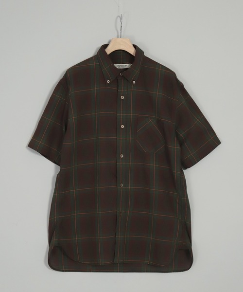 [OMNIGOD mens / オムニゴッド]　マドラスチェック　ショートスリーブBDシャツ