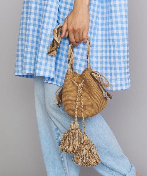 Lepidos（レピドス）の「＜JARDIN DEL CIELO＞ソリッドミニモチラバッグ（ショルダーバッグ・レディース・ライトブルー/モカ・FREE）」の2枚目の写真