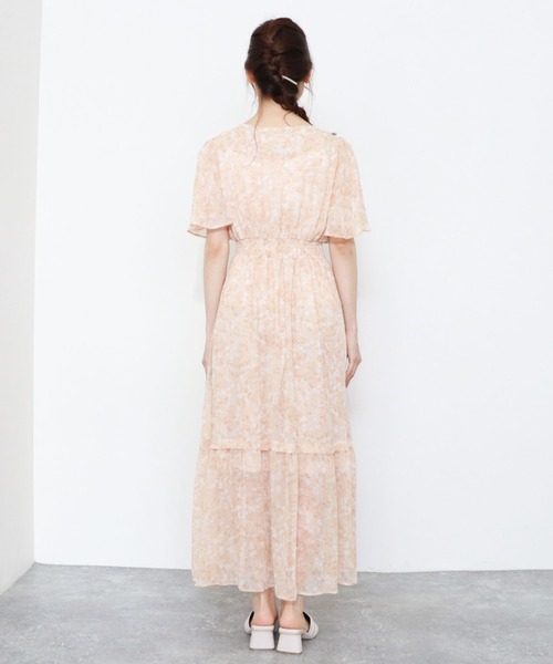 archives（アルシーヴ）の「花柄ティアードワンピース（ワンピース・レディース・オレンジ/グリーン/シルバーグレー・MEDIUM）」の15枚目の写真