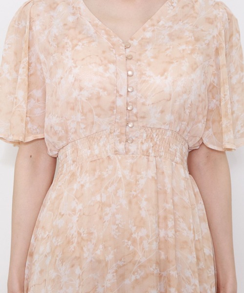 archives（アルシーヴ）の「花柄ティアードワンピース（ワンピース・レディース・オレンジ/グリーン/シルバーグレー・MEDIUM）」の8枚目の写真