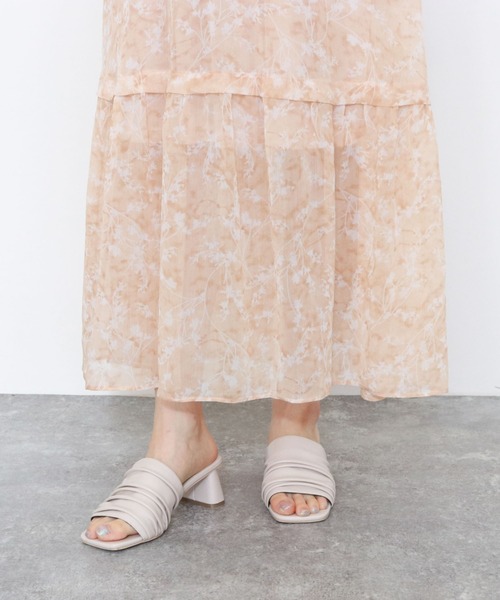 archives（アルシーヴ）の「花柄ティアードワンピース（ワンピース・レディース・オレンジ/グリーン/シルバーグレー・MEDIUM）」の14枚目の写真