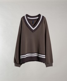 DOOPZ | V-neck Tilden Sweat - Vネックチルデンスウエット(スウェット)
