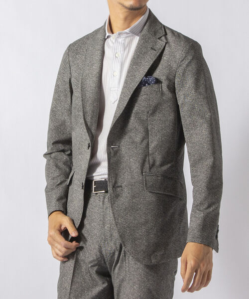 NOLLEY'S goodman(ノーリーズグッドマン)の「COOL DOTS セットアップ テーラードジャケット (※着やすさ動きやすさを追求した快適素材)(テーラードジャケット・メンズ・ライトブルー/インディゴブルー/グレー・SMALL/MEDIUM/X-LARGE/LARGE)」の18枚目の写真