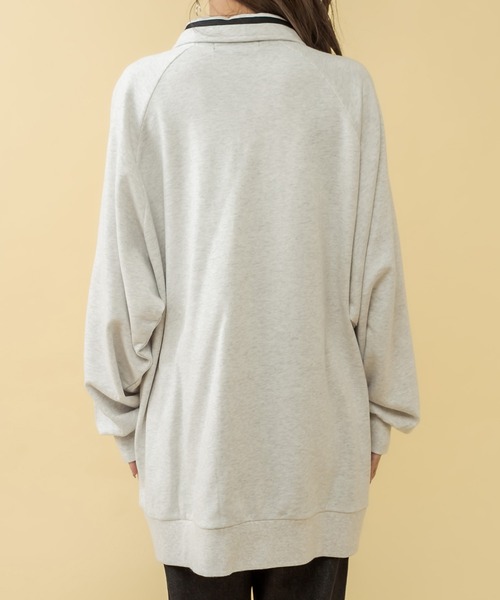 RASVOA（ラスボア）の「１９９４ハーフＺＩＰトレーナー（スウェット・レディース・グレー/ブラック・FREE）」の10枚目の写真