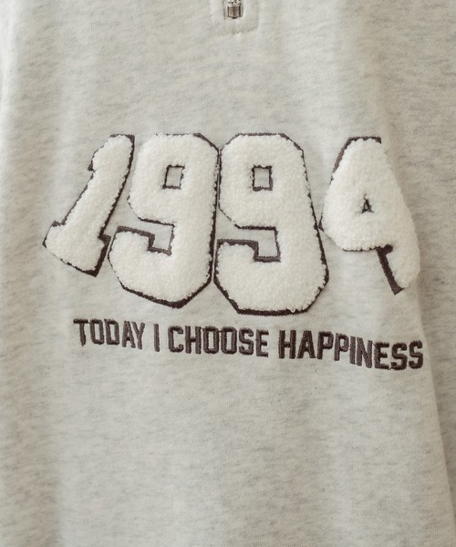 RASVOA（ラスボア）の「１９９４ハーフＺＩＰトレーナー（スウェット・レディース・グレー/ブラック・FREE）」の6枚目の写真