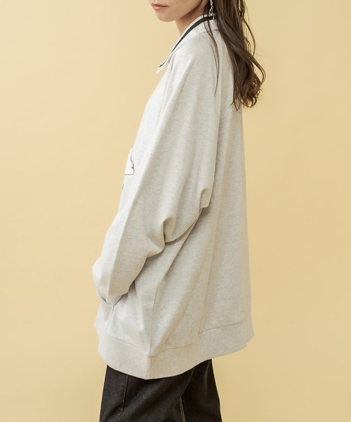 RASVOA（ラスボア）の「１９９４ハーフＺＩＰトレーナー（スウェット・レディース・グレー/ブラック・FREE）」の14枚目の写真