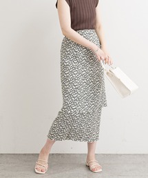 【WEB限定】クリンクル加工ティアードナロースカート