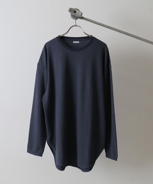 JOURNAL STANDARD relume(ジャーナルスタンダード レリューム)の「レイヤードワッフルロングスリーブTシャツ(Tシャツ/カットソー・メンズ・ホワイト/ブラック/ネイビー/グレー/グレー系その他・S/M/L)」の1枚目の写真