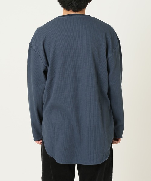 JOURNAL STANDARD relume(ジャーナルスタンダード レリューム)の「レイヤードワッフルロングスリーブTシャツ(Tシャツ/カットソー・メンズ・ホワイト/ブラック/ネイビー/グレー/グレー系その他・S/M/L)」の18枚目の写真