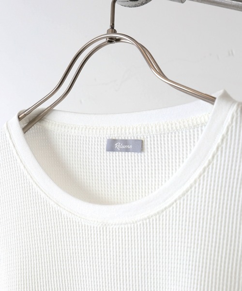 JOURNAL STANDARD relume(ジャーナルスタンダード レリューム)の「レイヤードワッフルロングスリーブTシャツ(Tシャツ/カットソー・メンズ・ホワイト/ブラック/ネイビー/グレー/グレー系その他・S/M/L)」の6枚目の写真