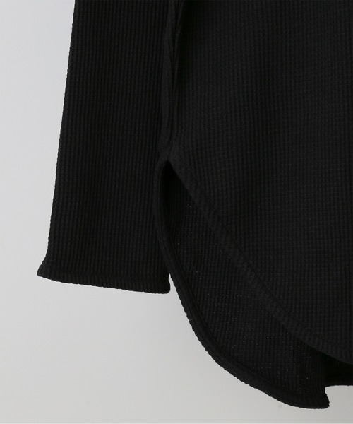 JOURNAL STANDARD relume(ジャーナルスタンダード レリューム)の「レイヤードワッフルロングスリーブTシャツ(Tシャツ/カットソー・メンズ・ホワイト/ブラック/ネイビー/グレー/グレー系その他・S/M/L)」の14枚目の写真