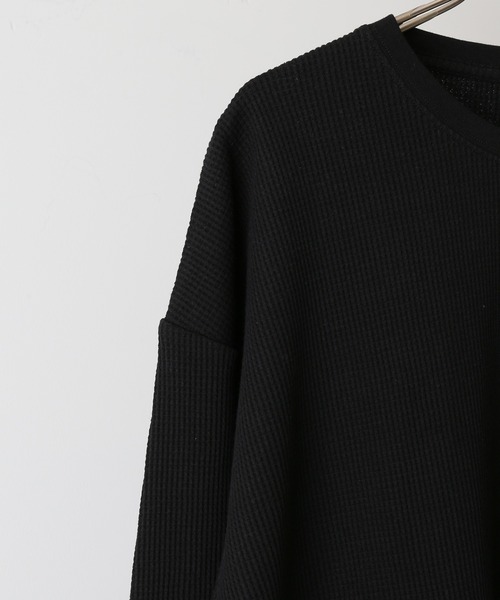 JOURNAL STANDARD relume(ジャーナルスタンダード レリューム)の「レイヤードワッフルロングスリーブTシャツ(Tシャツ/カットソー・メンズ・ホワイト/ブラック/ネイビー/グレー/グレー系その他・S/M/L)」の15枚目の写真