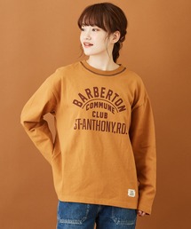 CUBE SUGAR（キューブシュガー）の「度詰天竺 ハードウォッシュ 長袖 プリント Tシャツ（Tシャツ/カットソー）」