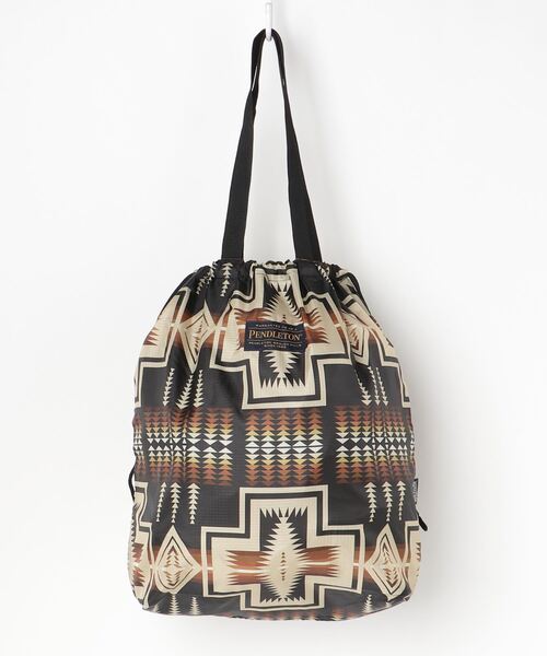 MANASTASH（マナスタッシュ）の「MANASTASH×PENDLETON/マナスタッシュ×ペンドルトン　MS PENDLETON ECO BAG　エコバッグ（トートバッグ・メンズ・ブラック/オフホワイト/カーキ・FREE）」の2枚目の写真