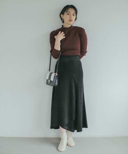 PAGEBOY（ページボーイ）の「リブタートルニット（ニット/セーター・レディース・ブラック/オフホワイト/ブラウン系その他/グリーン系その他/アクア/オレンジ・FREE）」の17枚目の写真