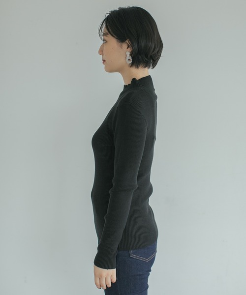 PAGEBOY（ページボーイ）の「リブタートルニット（ニット/セーター・レディース・ブラック/オフホワイト/ブラウン系その他/グリーン系その他/アクア/オレンジ・FREE）」の10枚目の写真