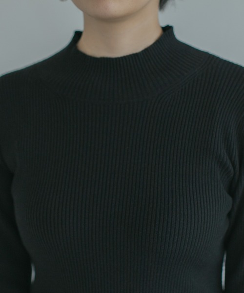 PAGEBOY（ページボーイ）の「リブタートルニット（ニット/セーター・レディース・ブラック/オフホワイト/ブラウン系その他/グリーン系その他/アクア/オレンジ・FREE）」の8枚目の写真