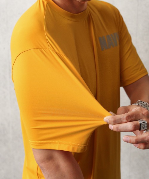 MILITARY（ミリタリー）の「新品 米軍 U.S.NAVY NB社製 フィジカル トレーニング Tシャツ（Tシャツ/カットソー・メンズ・イエロー・S/M/L/XL）」の12枚目の写真