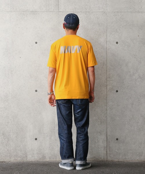 MILITARY（ミリタリー）の「新品 米軍 U.S.NAVY NB社製 フィジカル トレーニング Tシャツ（Tシャツ/カットソー・メンズ・イエロー・S/M/L/XL）」の4枚目の写真
