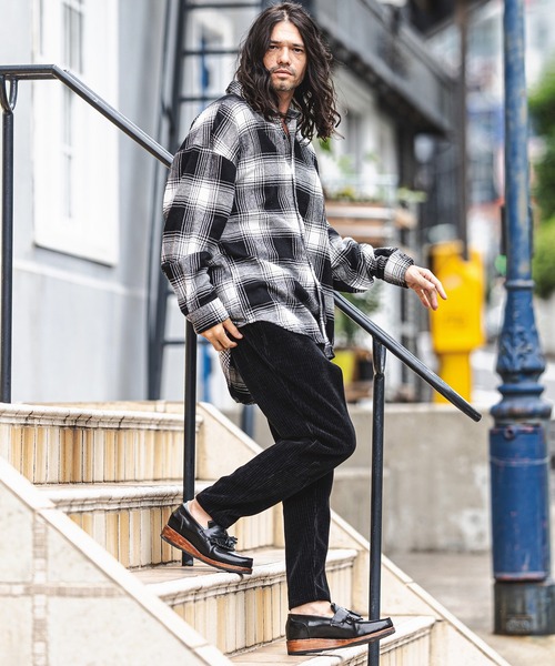 CAMBIO(カンビオ)の「mp9301-Rib Fabric Cutting Sarrouel Pants パンツ(その他パンツ・メンズ・グリーン/ブラック/ブラウン・L/S/M)」の5枚目の写真