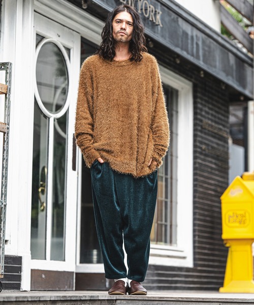 CAMBIO(カンビオ)の「mp9301-Rib Fabric Cutting Sarrouel Pants パンツ(その他パンツ・メンズ・グリーン/ブラック/ブラウン・L/S/M)」の13枚目の写真