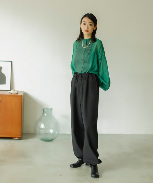 Birthday room（バースデイルーム）の「2wayでスタイリング幅をアップ。アーミーサロペットパンツ（サロペット/オーバーオール・レディース・ブラック/カーキ/オレンジ・FREE）」の19枚目の写真