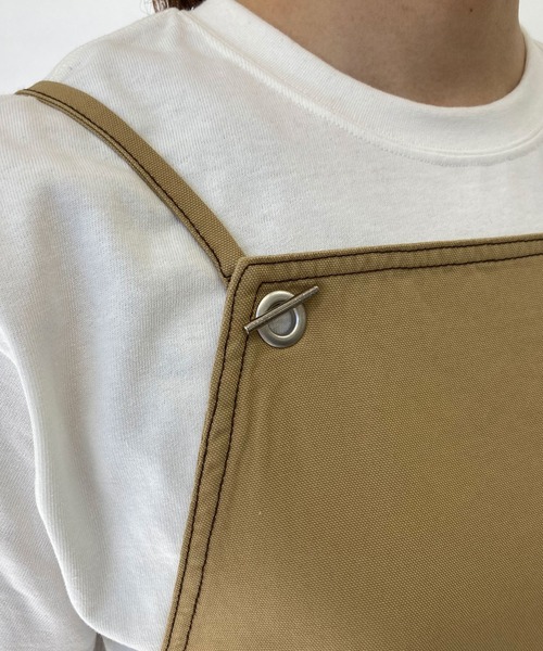 BROOKLYN OVERALL（ブルックリンオーバーオール）の「強撚オックスマキシキャミワンピース（ワンピース・レディース・ベージュ/ネイビー・FREE）」の13枚目の写真