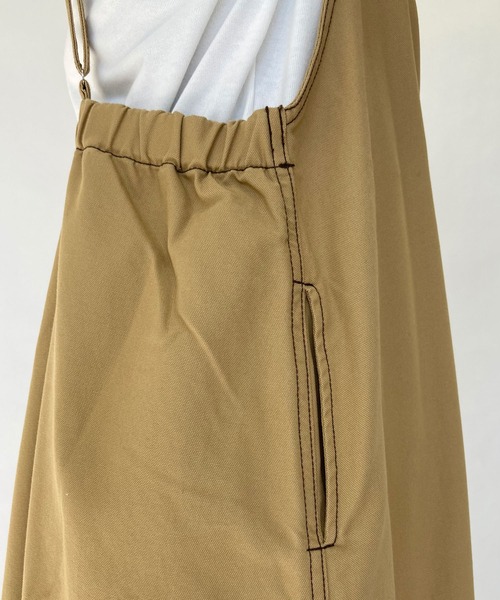 BROOKLYN OVERALL（ブルックリンオーバーオール）の「強撚オックスマキシキャミワンピース（ワンピース・レディース・ベージュ/ネイビー・FREE）」の15枚目の写真