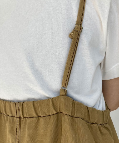 BROOKLYN OVERALL（ブルックリンオーバーオール）の「強撚オックスマキシキャミワンピース（ワンピース・レディース・ベージュ/ネイビー・FREE）」の16枚目の写真