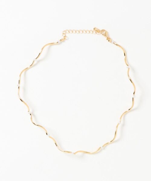 FIG&VIPER（フィグアンドバイパー）の「ウェーブパール付きチョーカー（チョーカー・レディース・ゴールド/シルバー・FREE）」の2枚目の写真