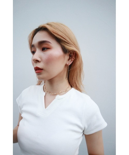 FIG&VIPER（フィグアンドバイパー）の「ウェーブパール付きチョーカー（チョーカー・レディース・ゴールド/シルバー・FREE）」の5枚目の写真