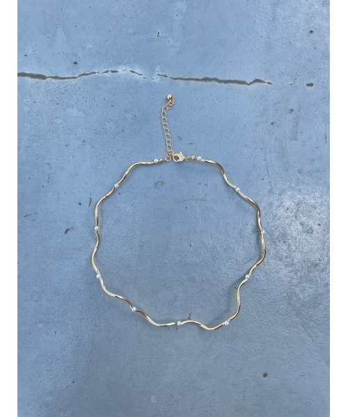 FIG&VIPER（フィグアンドバイパー）の「ウェーブパール付きチョーカー（チョーカー・レディース・ゴールド/シルバー・FREE）」の8枚目の写真