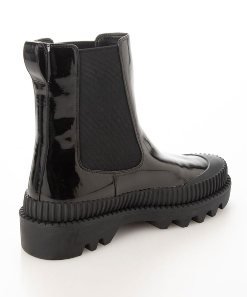 enchanted（エンチャンテッド）の「《晴雨兼用》タンクラヴァーソールチェルシーレインブーツ（レインシューズ・レディース・ライトグレー/ブラック/ブラック系その他・LL/S/M/L）」の6枚目の写真