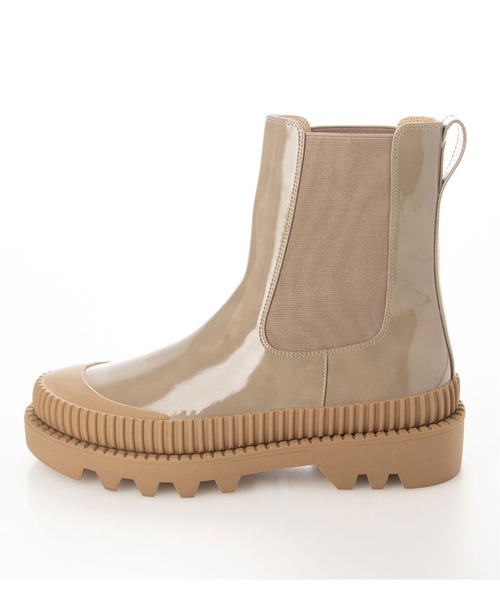 enchanted（エンチャンテッド）の「《晴雨兼用》タンクラヴァーソールチェルシーレインブーツ（レインシューズ・レディース・ライトグレー/ブラック/ブラック系その他・LL/S/M/L）」の10枚目の写真