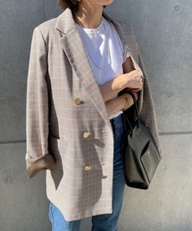 SHENERY | チェックダブルジャケット(テーラードジャケット)