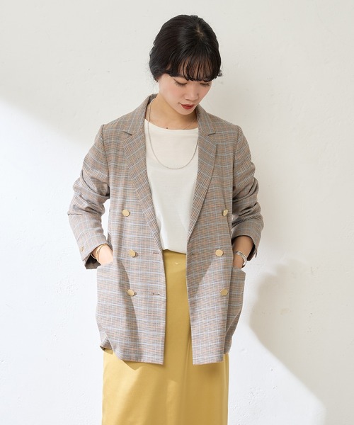 SHENERY（シーナリー）の「チェックダブルジャケット