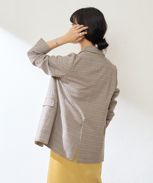 【SHENERY（シーナリー）】5分袖ダブルジャケット（ベージュ） 毎年大人気！》5分袖ジャケット | SHENERY(シーナリー
