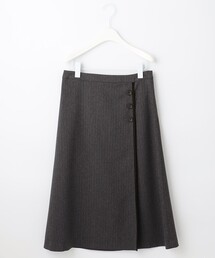 【洗える】LANATECヘリンボン スカート