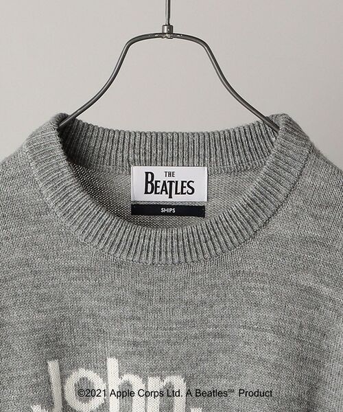 セール】SHIPS: THE BEATLES メンバーネーム インターシャ ニット