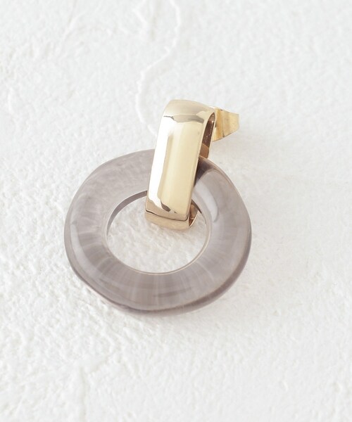 OPAQUE.CLIP（オペークドットクリップ）の「◆カラーリングピアス（ピアス（両耳用）・レディース・グレー/グリーン・00）」の5枚目の写真