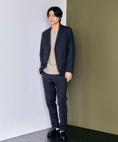 green label relaxing（グリーンレーベルリラクシング）の「OLT TWサージ NP 9分丈 ナロー ユーティリティー パンツ -ウォッシャブル・ストレッチ-（その他パンツ・メンズ・ダークグレー/ネイビー/その他1/モカ・S/XL/M/L）」の4枚目の写真