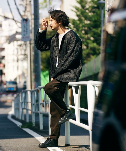 JOURNAL STANDARD relume（ジャーナルスタンダード　レリューム）の「CALIFORNIA キルティングカラーライナーブルゾン[ユニセックス対応]（ブルゾン・メンズ・イエロー/キャメル/カーキ/ナチュラル/ブラック・L/M）」の20枚目の写真