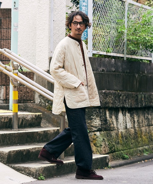 JOURNAL STANDARD relume（ジャーナルスタンダード　レリューム）の「CALIFORNIA キルティングカラーライナーブルゾン[ユニセックス対応]（ブルゾン・メンズ・イエロー/キャメル/カーキ/ナチュラル/ブラック・L/M）」の17枚目の写真