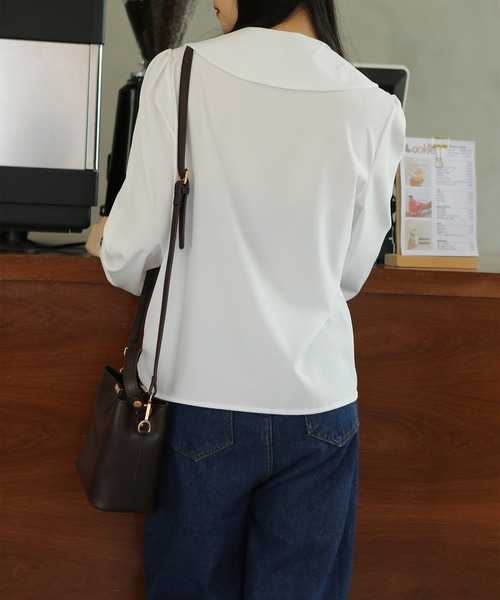 MAISON DE THERESE（メゾン ド テレーズ）の「丸襟シャツ（シャツ/ブラウス・レディース・ホワイト・SMALL/MEDIUM/LARGE）」の9枚目の写真