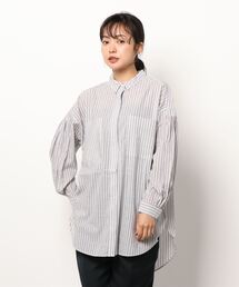 AMERICAN HOLIC | Wポケットバックタックシャツチュニック(Tシャツ/カットソー)