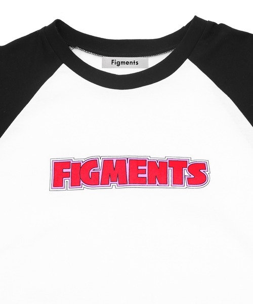 Figments（フィグメンツ）の「コミックロゴラグランTシャツ（Tシャツ/カットソー・レディース・ブルー/グリーン/レッド・MEDIUM/SMALL）」の4枚目の写真