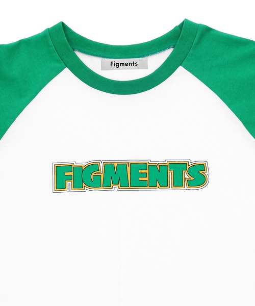 Figments（フィグメンツ）の「コミックロゴラグランTシャツ（Tシャツ/カットソー・レディース・ブルー/グリーン/レッド・MEDIUM/SMALL）」の9枚目の写真