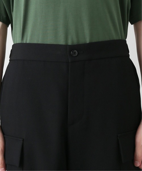 ATON（エイトン）の「【ATON / エイトン】BACK SATIN FIELD CARGO パンツ（カーゴパンツ・メンズ・ブラック・FREE）」の6枚目の写真