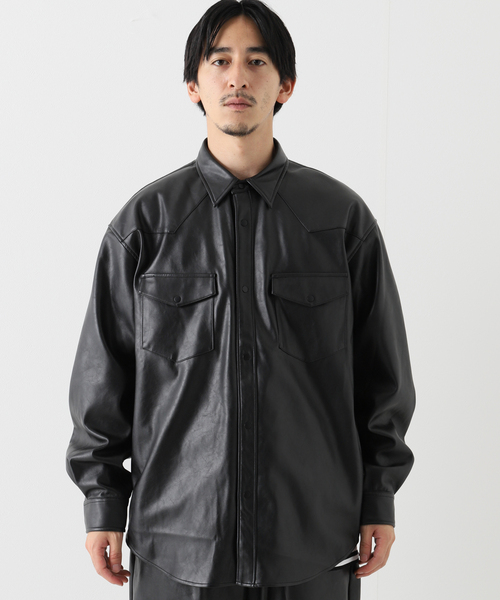 JOINT WORKS(ジョイントワークス)の「JW-F-LEATHER WESTERN シャツ(シャツ/ブラウス・メンズ・ブラック・SMALL/MEDIUM/LARGE)」の12枚目の写真